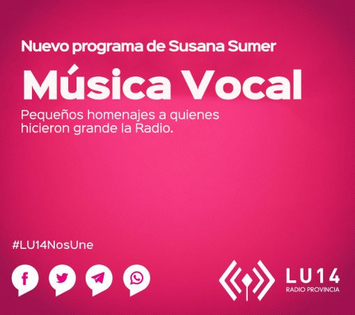 Música Vocal en Radio Provincia