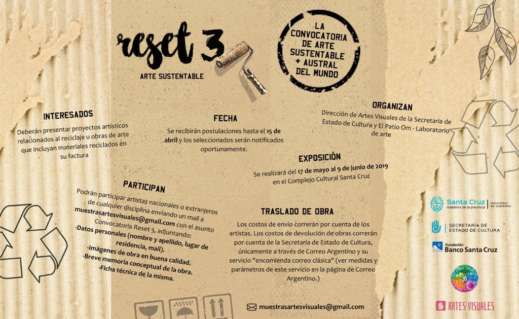 RESET 3: convocatoria de arte sustentable más austral del mundo