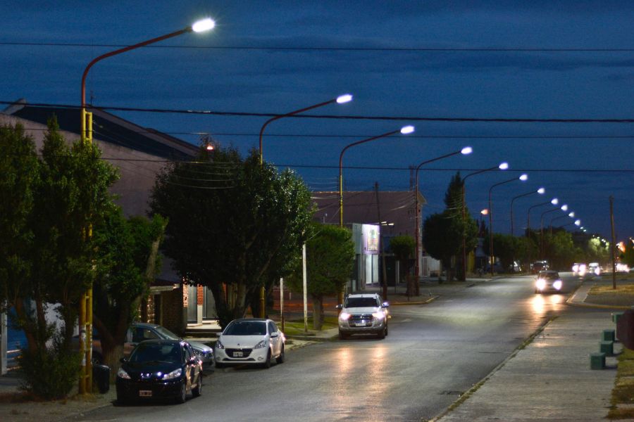 Continúan las tareas de reemplazo de luminaria led en el territorio provincial