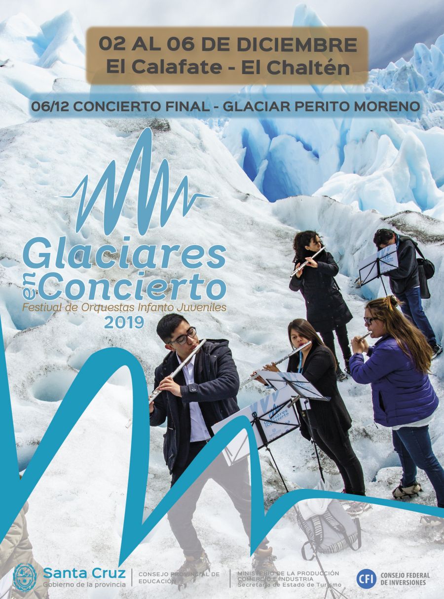 “Glaciares en Concierto” para celebrar la música y su enseñanza