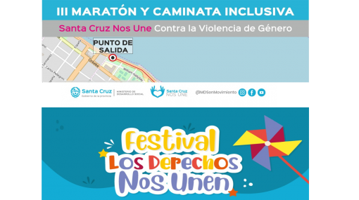 El Festival Los Derechos Nos Unen se suma al III Maratón y caminata inclusiva