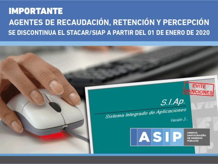 Recuerdan que se dio de baja el STACAR para agentes de recaudación, retención y percepción