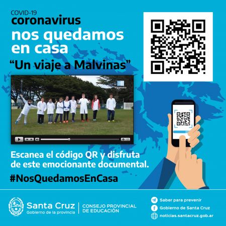 Mirá el documental “Un Viaje a Malvinas” mediante Código QR