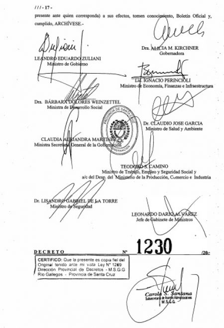 Se firmó el Decreto 1230 que establece medidas para toda la provincia