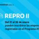 Convocatoria para el Programa de asistencia económica REPRO II