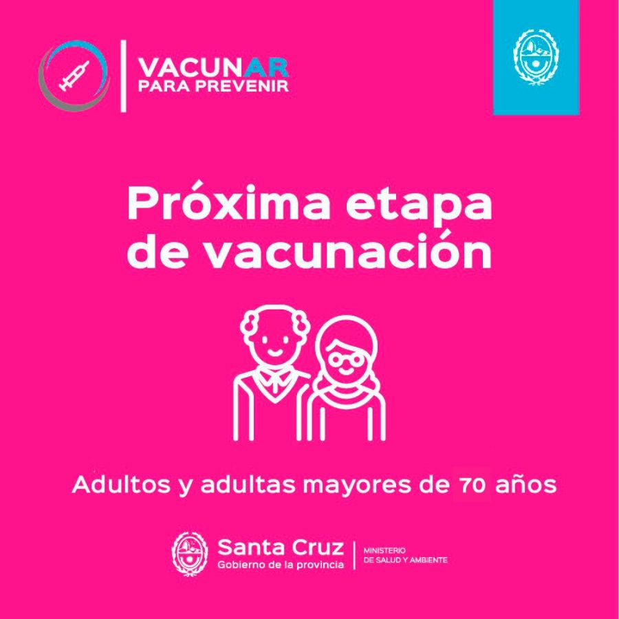 Vacunación: mañana comenzarán las inscripciones para mayores de 70 años