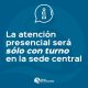 La sede central de la Caja de Servicios Sociales atenderá presencialmente sólo con turno