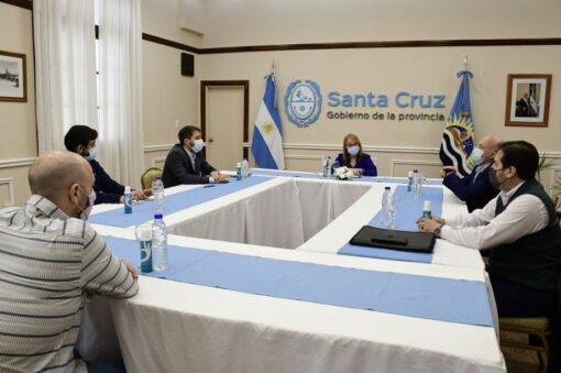 Alicia se reunió con intendentes de localidades santacruceñas en Casa de Gobierno