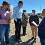 Autoridades realizaron una recorrida por obras de gas en Puerto Deseado