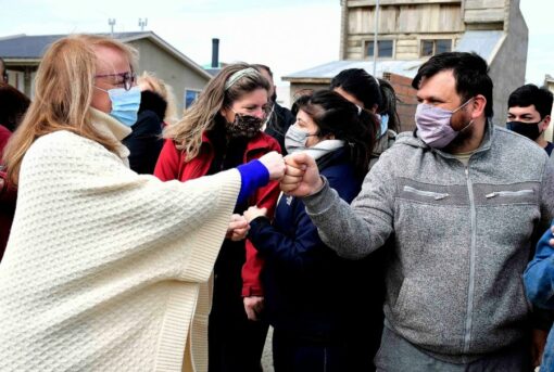 Alicia acompañó a los equipos de Abordaje Comunitario en el barrio San Benito