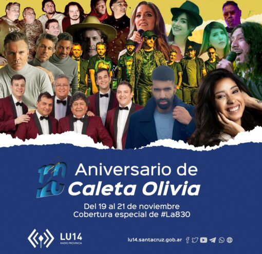 120 Aniversario de Caleta Olivia. La 830 va con vos