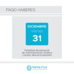 Pago de haberes a la administración pública