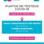 Del 24 al 28 de enero: detalles de los puestos de vacunación y testeos