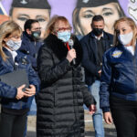 Alicia acompañó la inauguración del mural conmemorativo por los 40 años de la Gesta de Malvinas