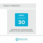 Pago de haberes a la Administración Pública y Entes Decentralizados