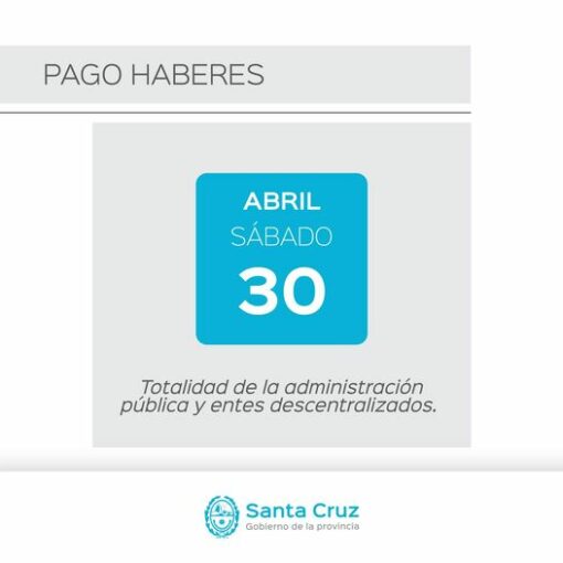 Pago de haberes a la Administración Pública y Entes Decentralizados