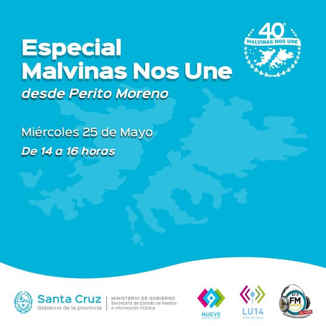 Cobertura Especial “Malvinas Nos Une” Complejo Deportivo General San Martín en Perito Moreno