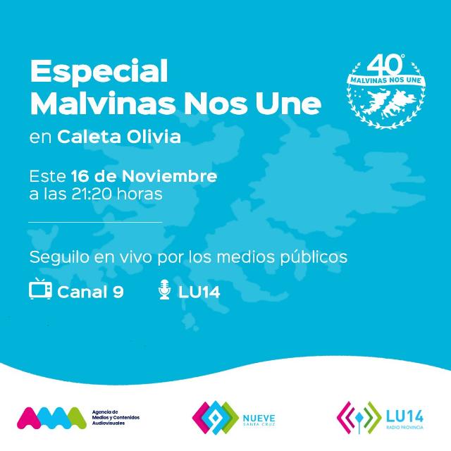 Especial LU14 «Especial Malvinas Nos Une» desde Caleta Olivia