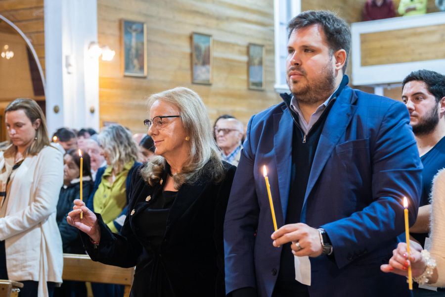 Alicia participó de la celebración litúrgica por los diez años de pontificado del Papa Francisco