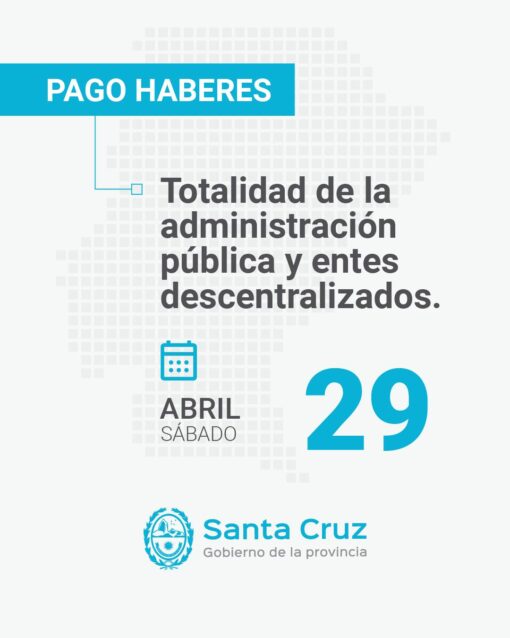 Pago de haberes a la Administración Pública