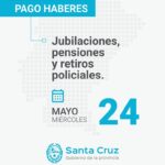 Pago de haberes de mayo