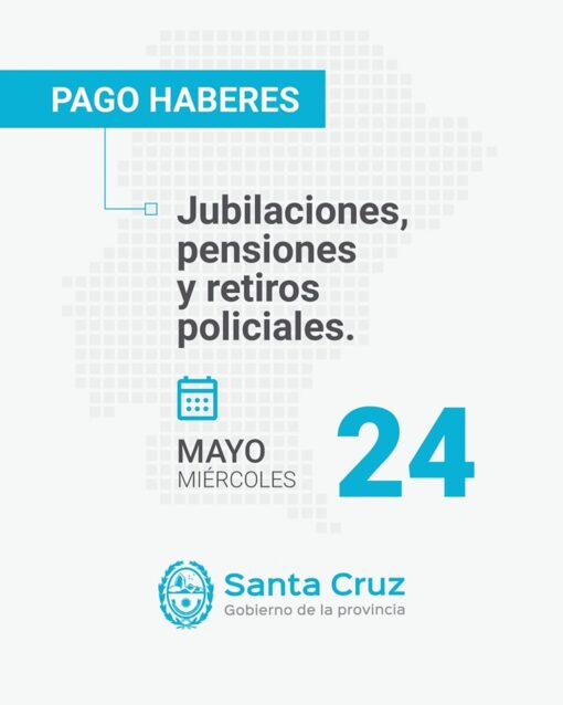 Pago de haberes de mayo