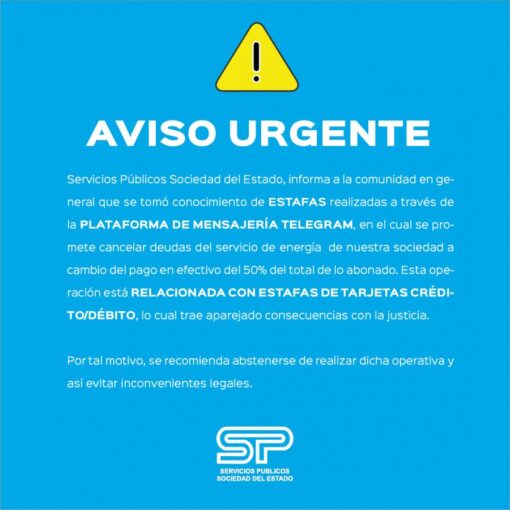 Aviso Urgente de Estafa