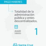 Pago de haberes a la Administración Pública