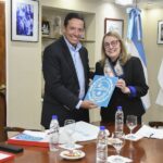 Alicia recibió en audiencia a las autoridades de Newmont