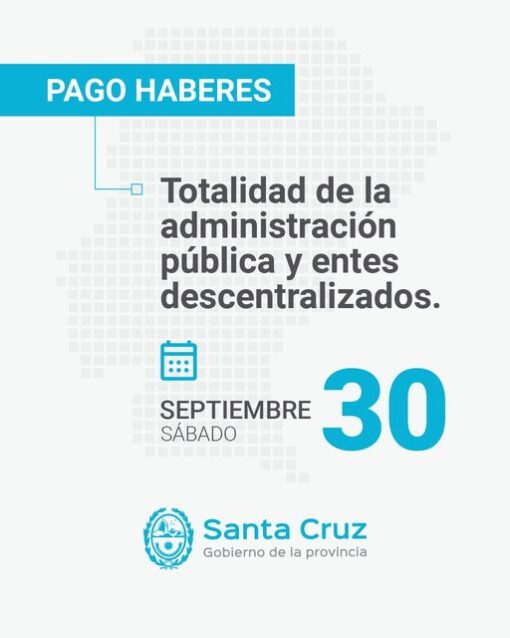 Aviso Importante | Pago de haberes a la Administración Pública