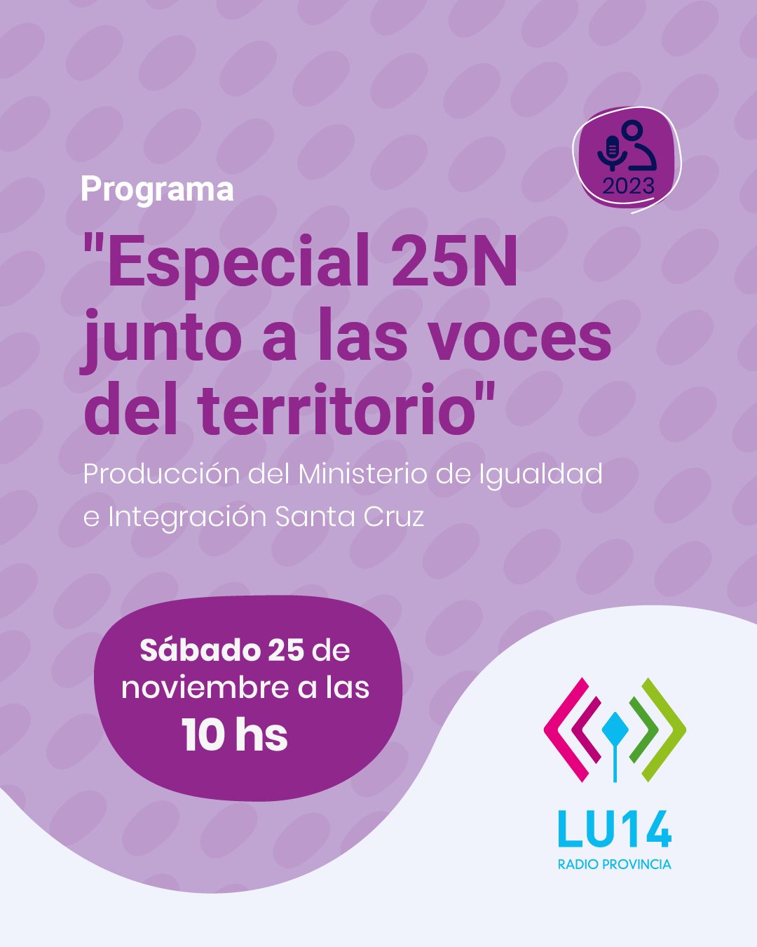 “Especial 25N” Las voces del territorio