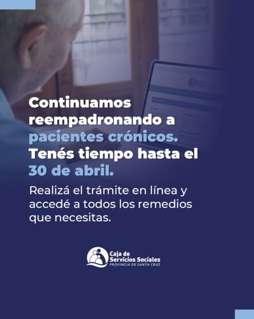 La Caja de Servicios Sociales continúa reempadronando crónicos hasta el 30 de abril