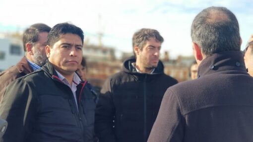 Vidal llegó a Puerto Deseado y recorrió todos los sectores de la zona norte