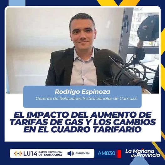 RODRIGO ESPINOZA: “Es una situación que atañe a toda la Argentina, a todas las distribuidoras y subdistribuidoras de gas del país”