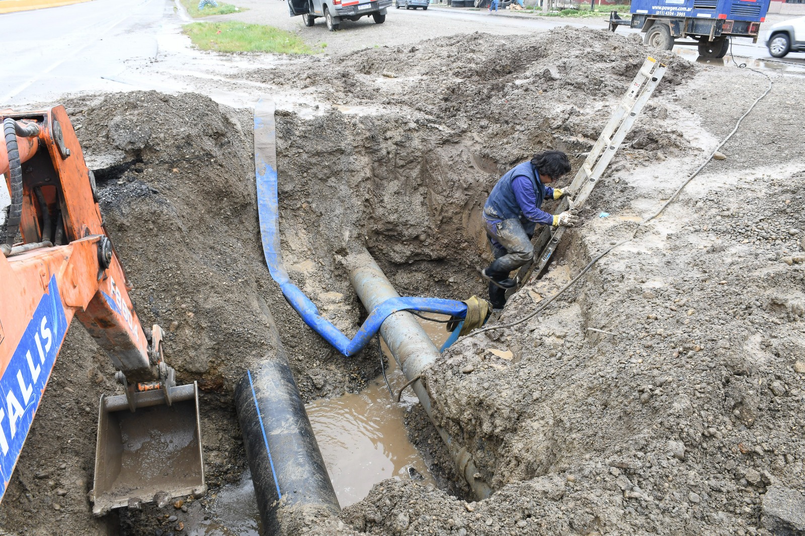 Acueducto en Río Gallegos: SPSE trabaja en restablecer la distribución del servicio