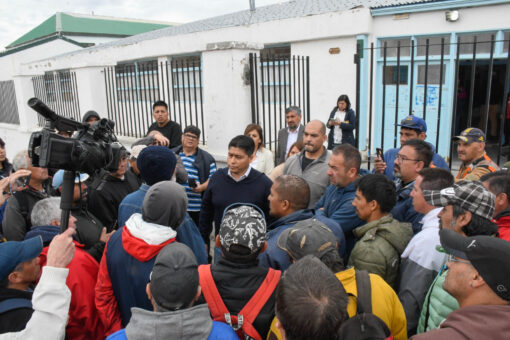 Vidal recibió a trabajadores de UOCRA