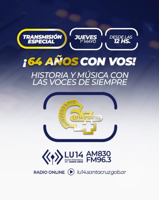 Este 1 de mayo celebramos 64 años haciendo historia junto a vos.