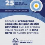Caleta Olivia: Ultiman detalles para el acto del 25 de Mayo que promete ser el más imponente en la historia de la Zona Norte