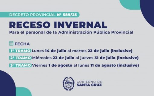 Claudio Vidal firmó el decreto que establece las fechas del receso invernal para la Administración Pública