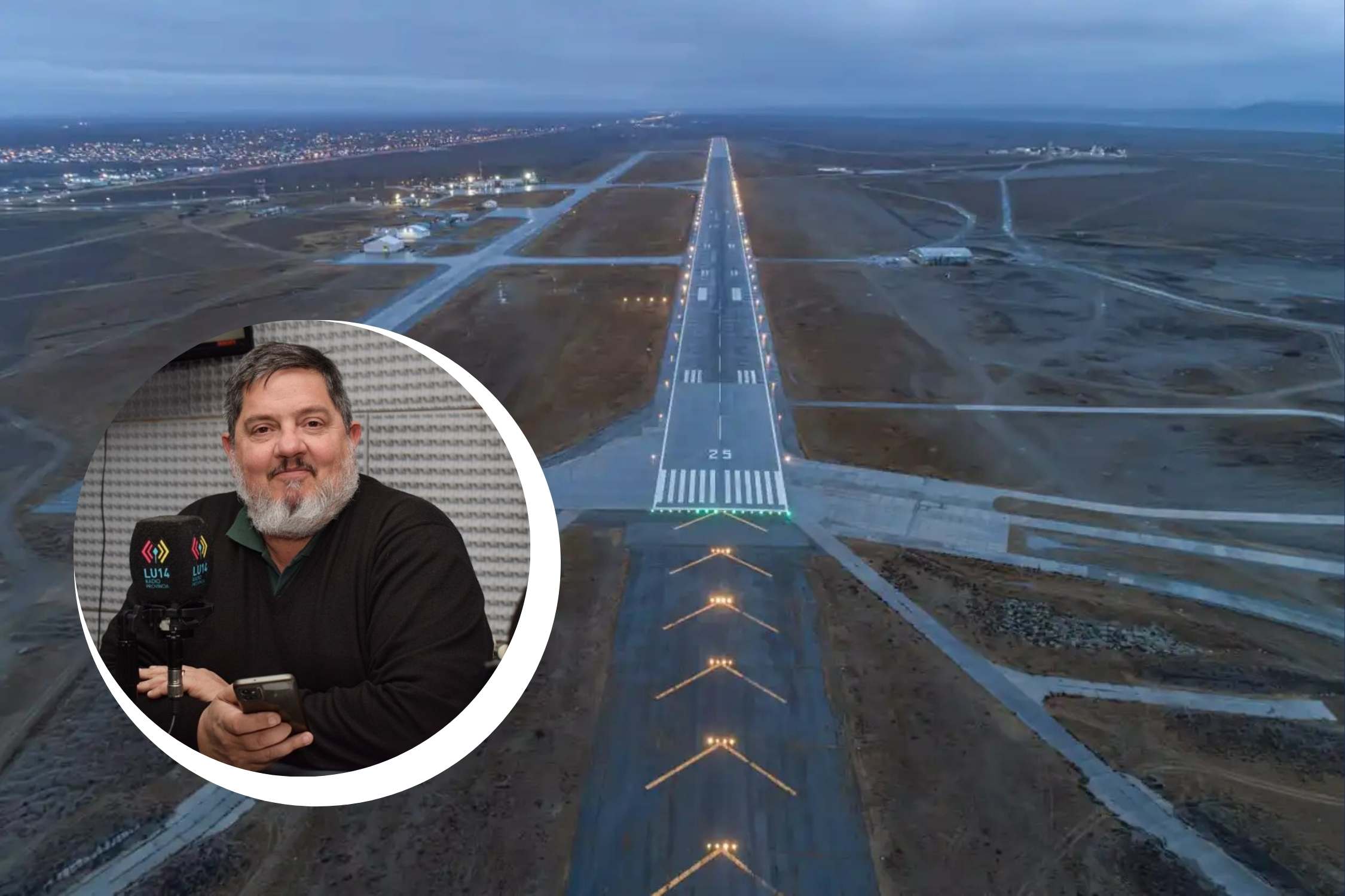 Verbes: “No hubo un parate de las obras de la pista del aeropuerto”