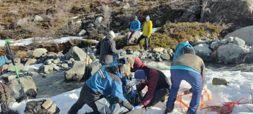 Así fue el operativo de rescate tras la avalancha en El Chaltén que dejó una víctima fatal